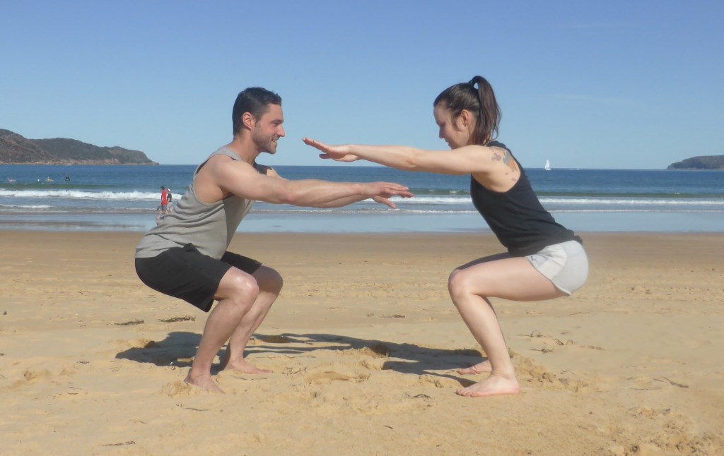 Training at the beach