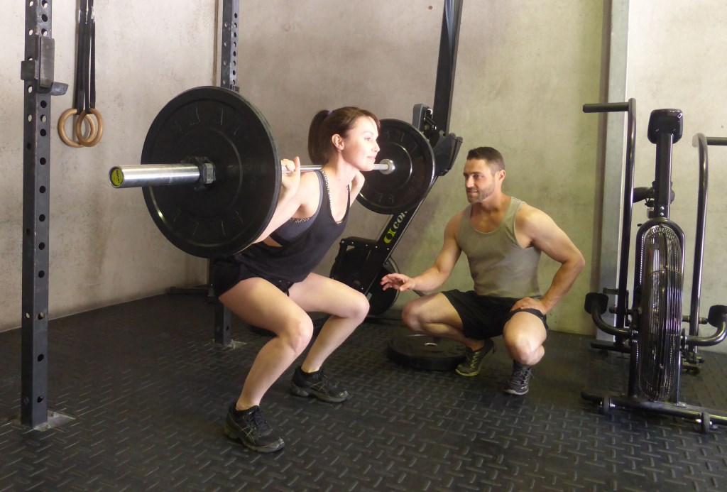 Training at the gym